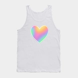 Pastel Rainbow Heart Tank Top